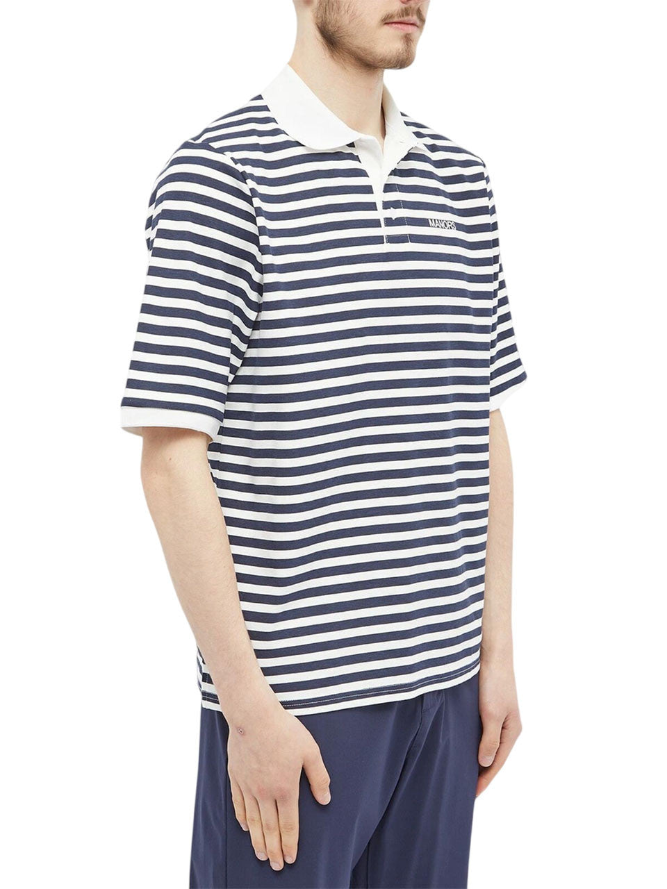 Manors Golf GOAT Pique Monogram Polo - Cream