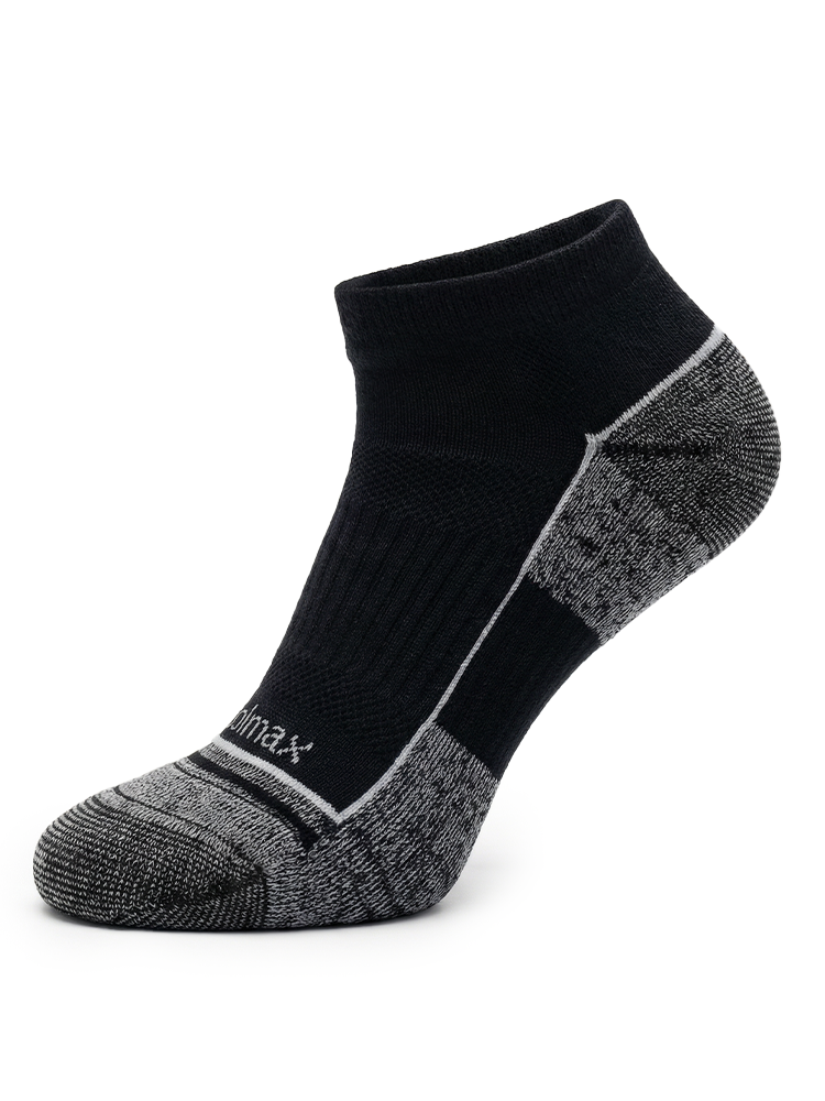 Meikan 3 Pack Low Cut Coolmax Comfort Sports Socks - Black