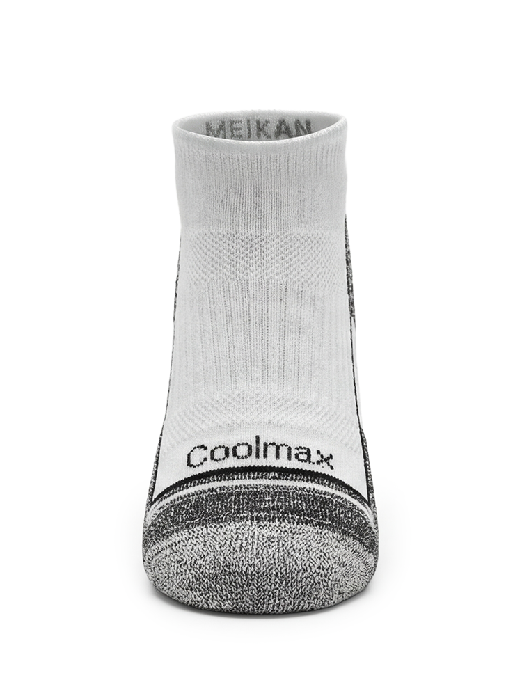 Meikan 3 Pack Low Cut Coolmax Comfort Sports Socks - White
