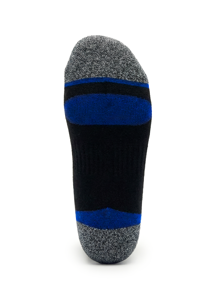 Meikan 5 Pack Low Cut Performance Sports Socks - Black/Dark Blue