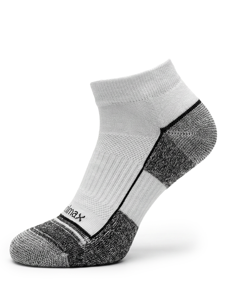 Meikan Womens 3 Pack Quarter Cut Coolmax Comfort Sports Socks - White