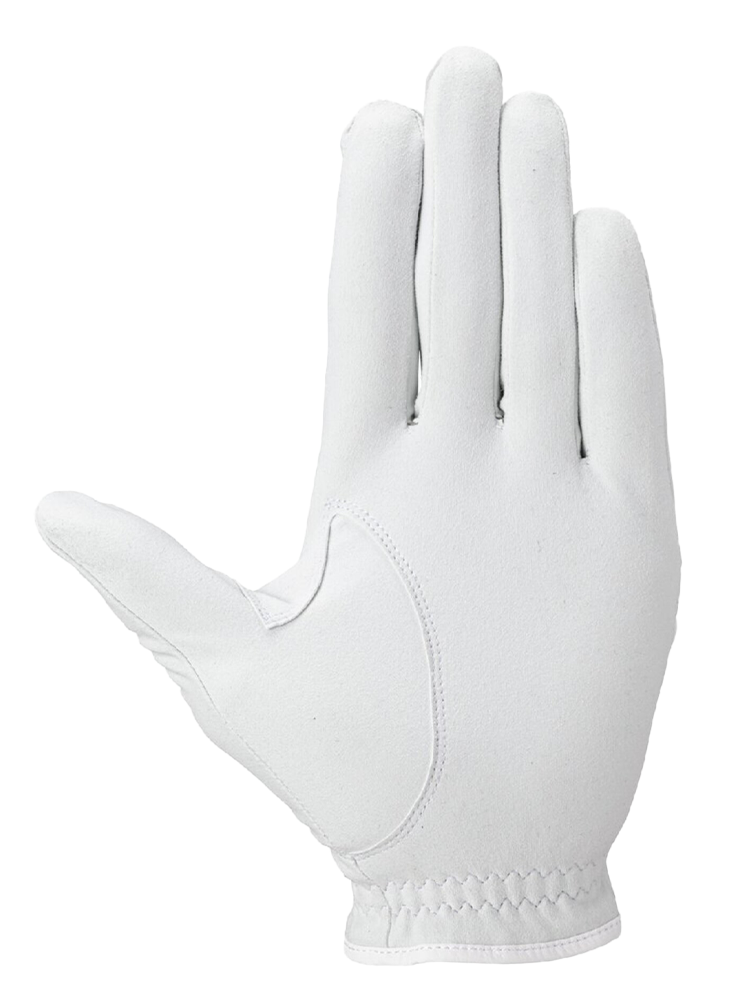 Mizuno Monogram M Suede Golf Glove - White
