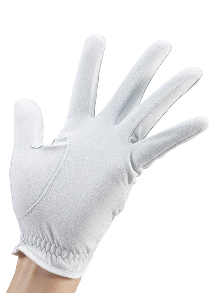 Mizuno Monogram M Suede Golf Glove - White