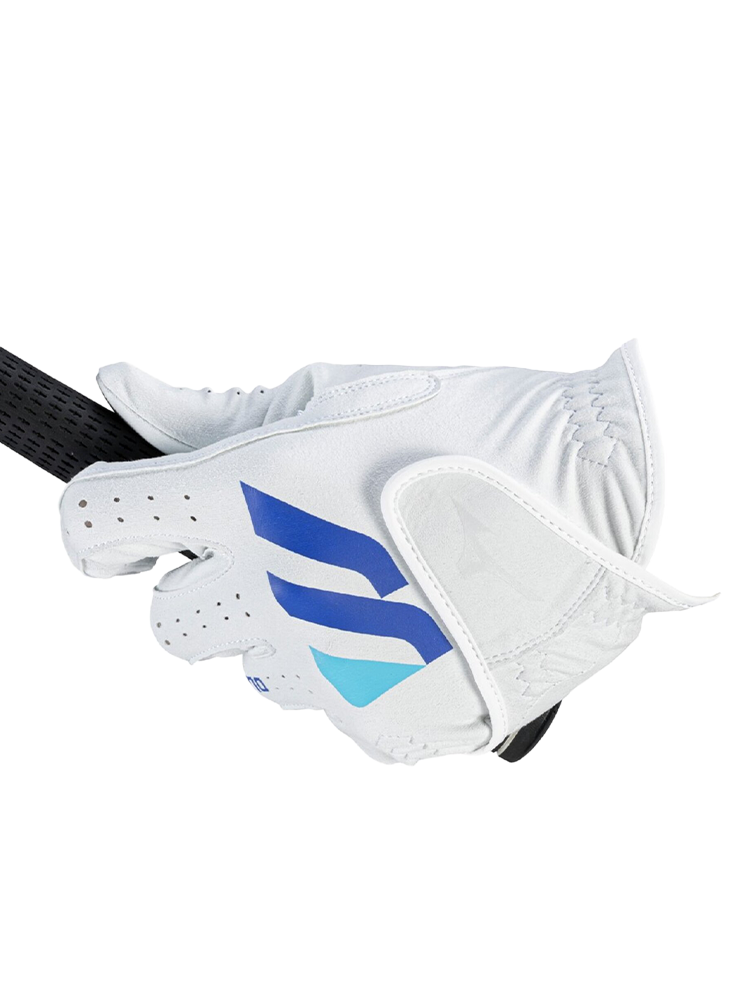 Mizuno Monogram M Suede Golf Glove - White