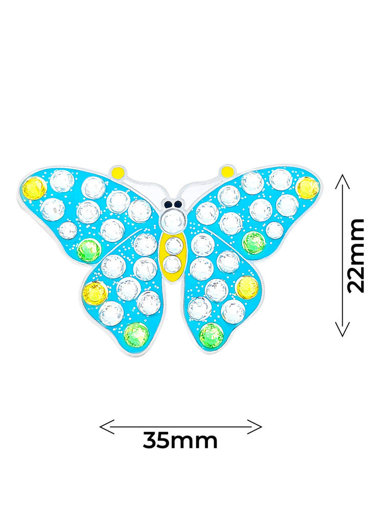 Navika Crystal Blue Butterfly Ball Marker