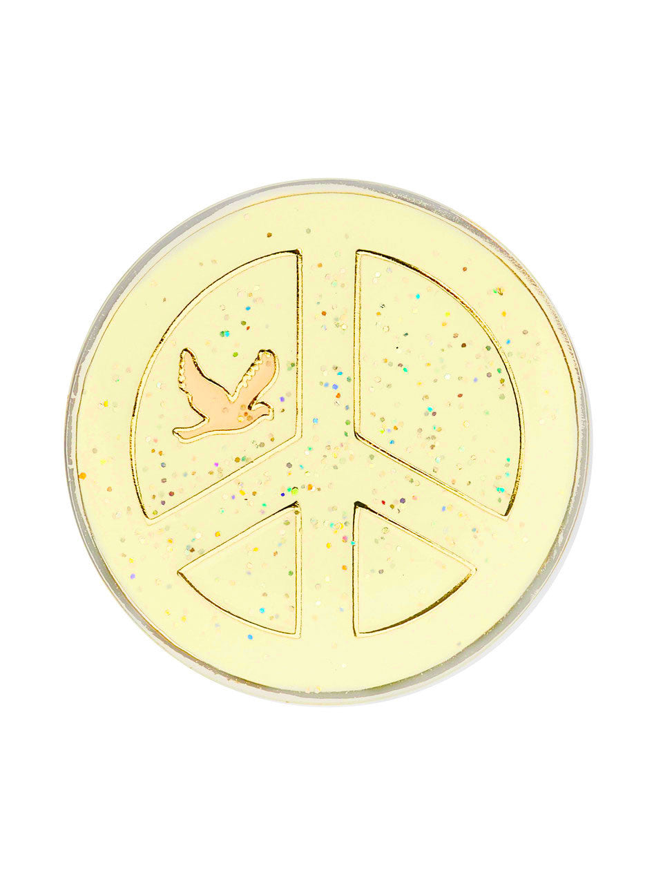 Navika Glitzy Peace White Ball Marker