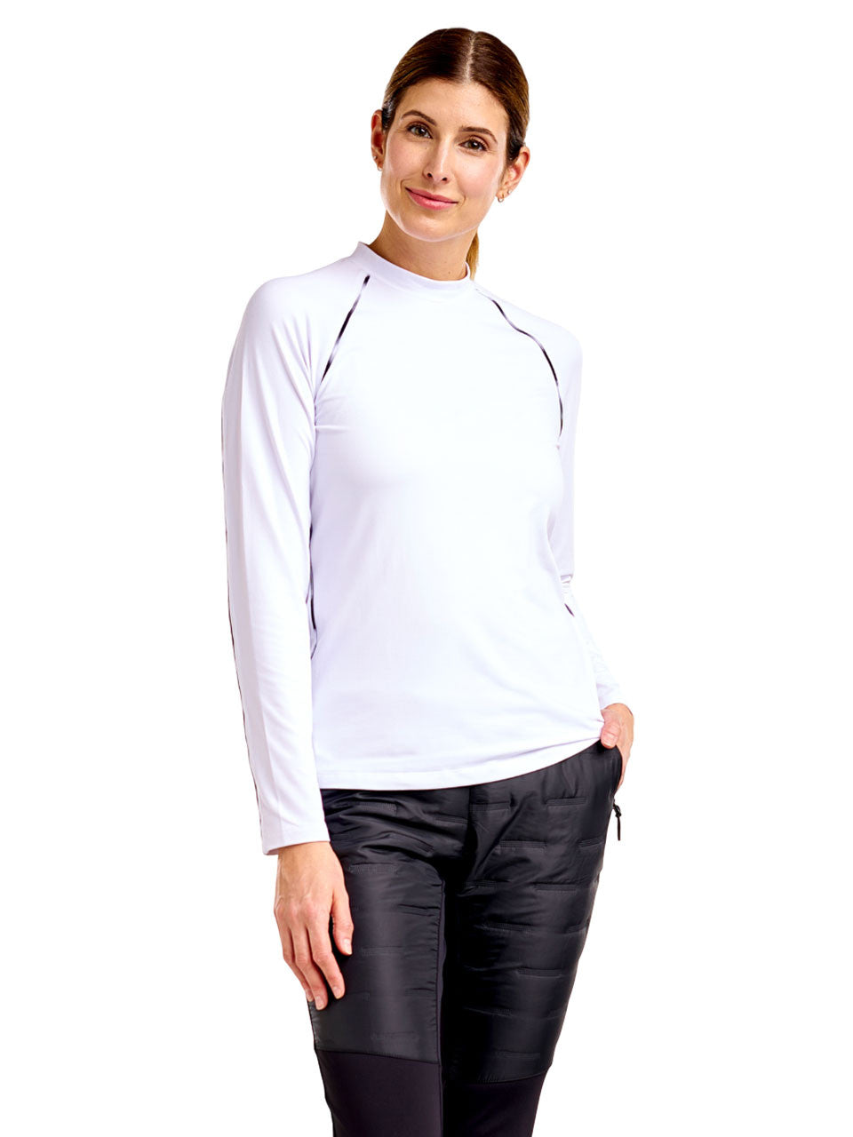 Nivo Womens Dollie Mock - White