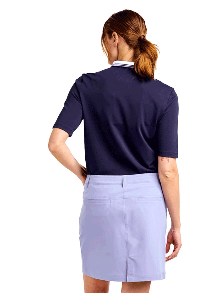 Nivo Womens Evelyn Short Sleeve Polo - Navy
