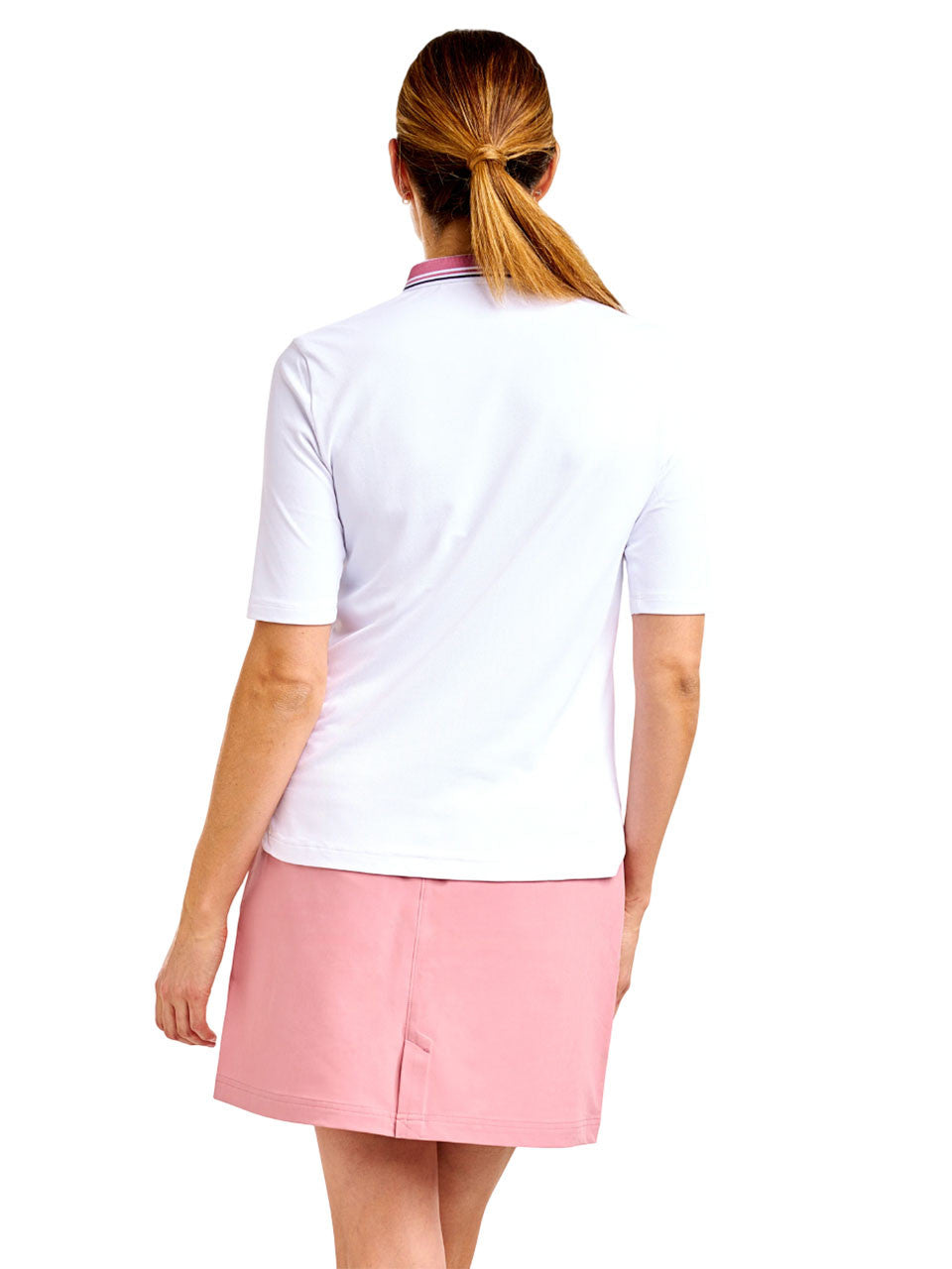 Nivo Womens Evelyn Short Sleeve Polo - White