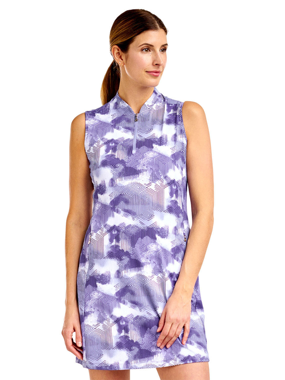 Nivo Womens Leanna Livcool Dress - Pansy Garden