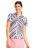 Nivo Womens Lynda Short Sleeve Livcool Mock - White