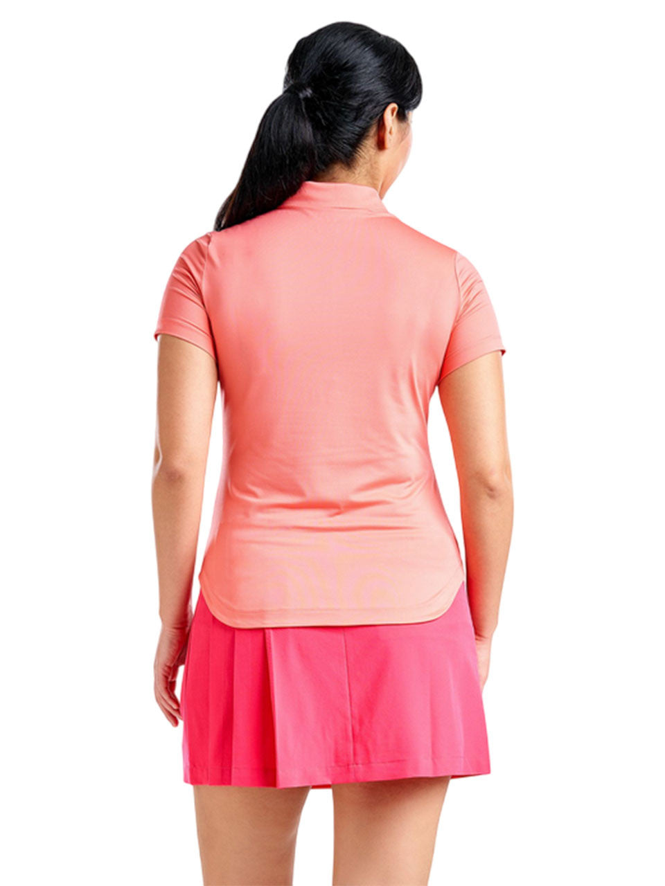 Nivo Womens Naila II Short Sleeve Polo - Melon