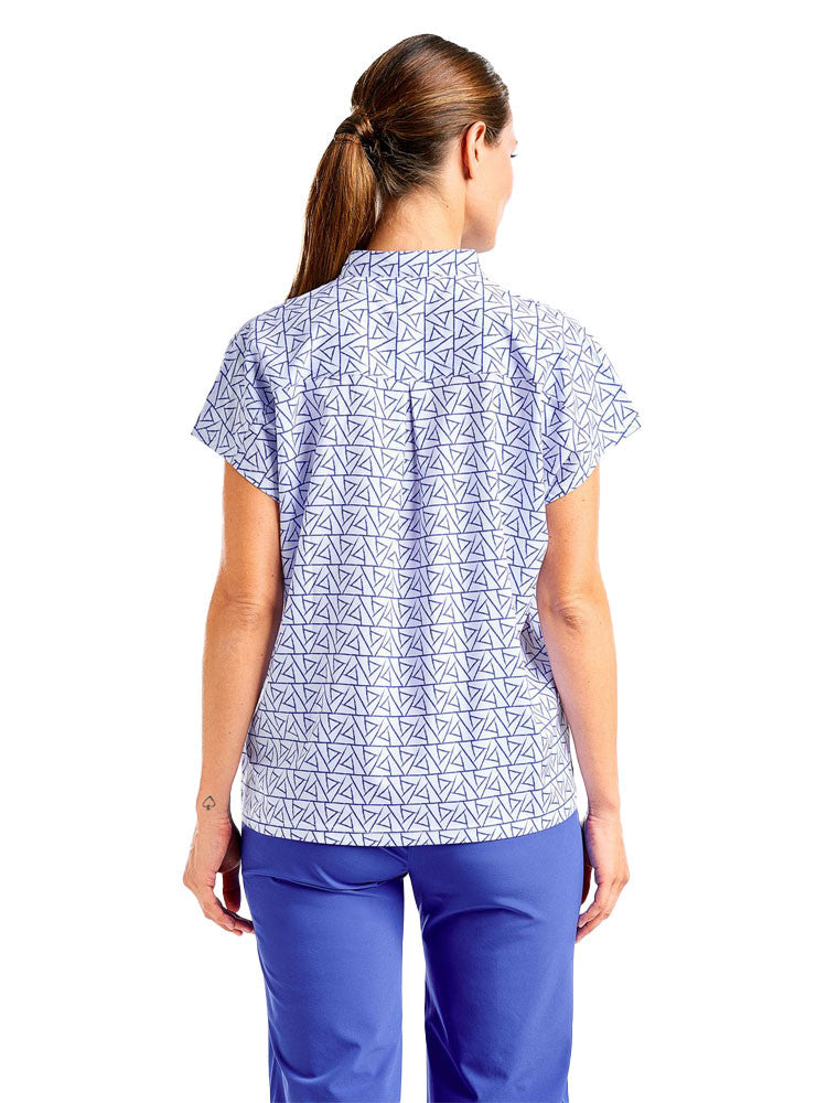 Nivo Womens Veronica Short Sleeve Polo - Cobalt