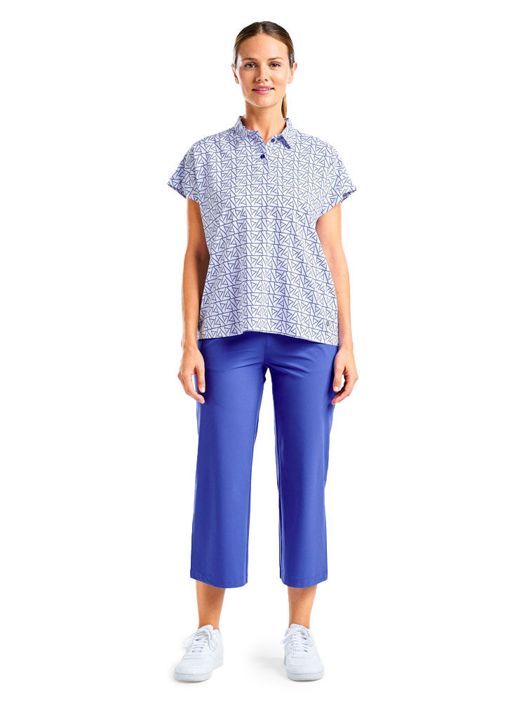Nivo Womens Veronica Short Sleeve Polo - Cobalt