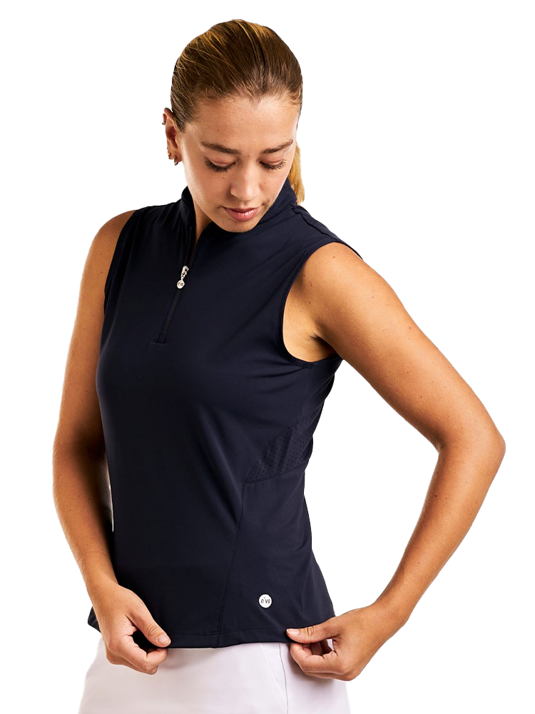 Nivo Womens Amelie Sleeveless Mock - Navy