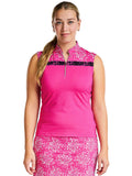 Nivo Womens Lera Sleeveless Mock - Magenta
