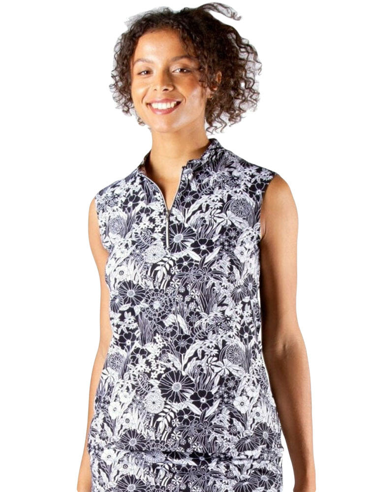 Nivo Womens Leticia Sleeveless Mock - Black