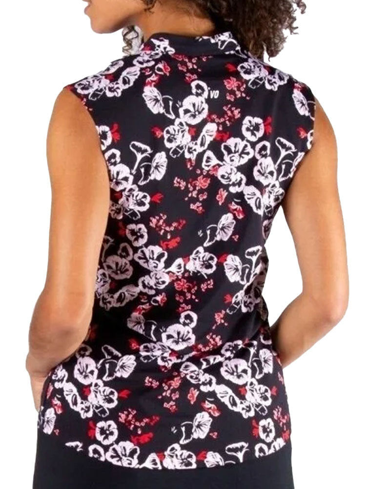 Nivo Womens Luz Sleeveless Mock - Black