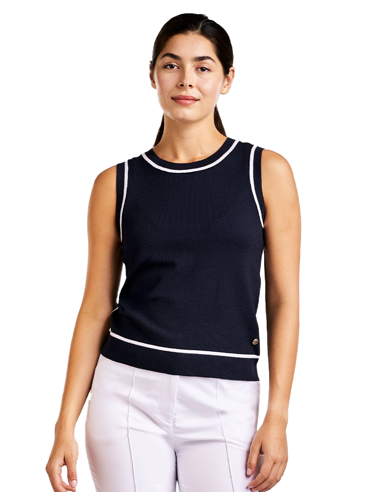 Nivo Womens Nicolette Sweater Vest - Navy