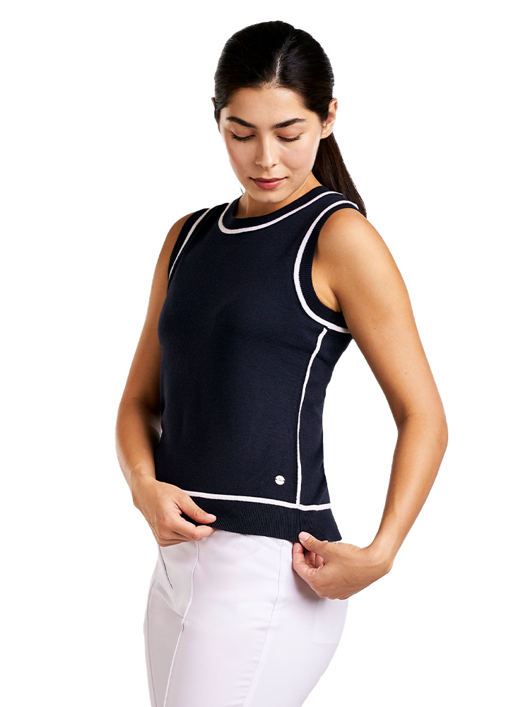 Nivo Womens Nicolette Sweater Vest - Navy