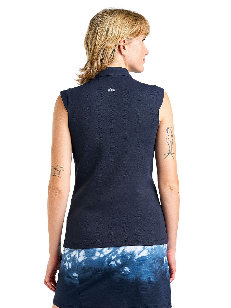 Nivo Womens Nikki II Sleeveless Polo - Navy