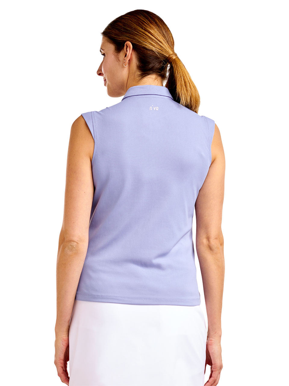 Nivo Womens Nikki II Sleeveless Polo - Pansy Garden