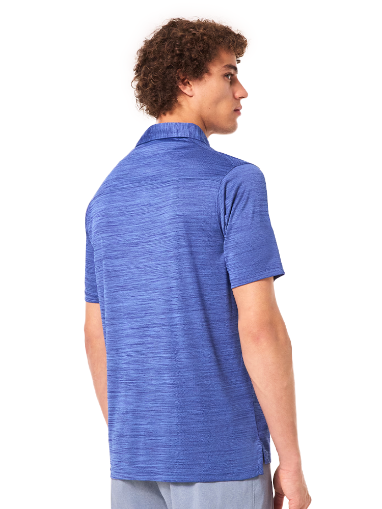 Oakley Aero Hydrolix Polo - Crystal/Blue Heather