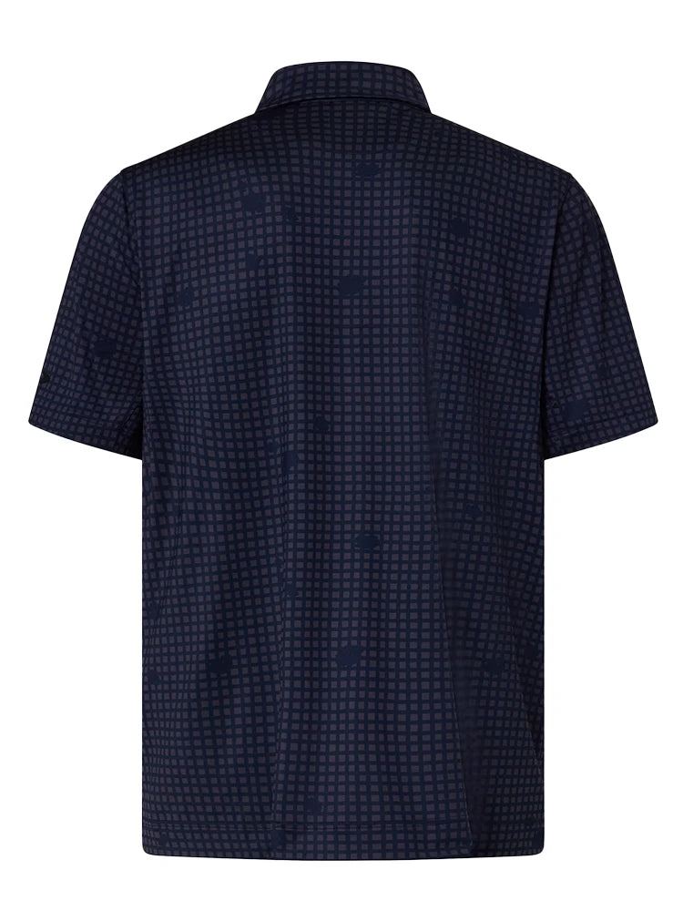 Oakley Grid Camo Polo - Grid Print Abyss