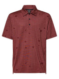 Oakley Grid Camo Polo - Grid Print Rosewood