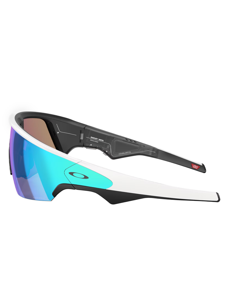 Oakley Meta Vanguard Sunglasses - White w/ Prizm Sapphire