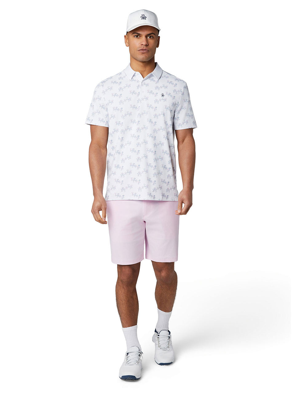 Original Penguin Aerial Cocktail Novelty Polo - Bright White