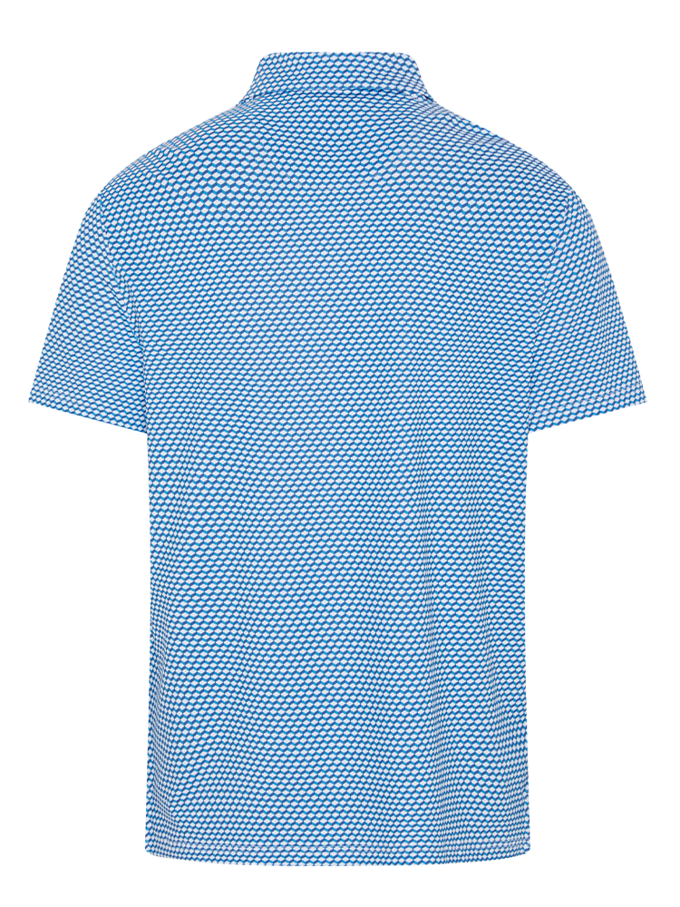 Original Penguin Archives Original Micro Geo Polo - Malibu Blue