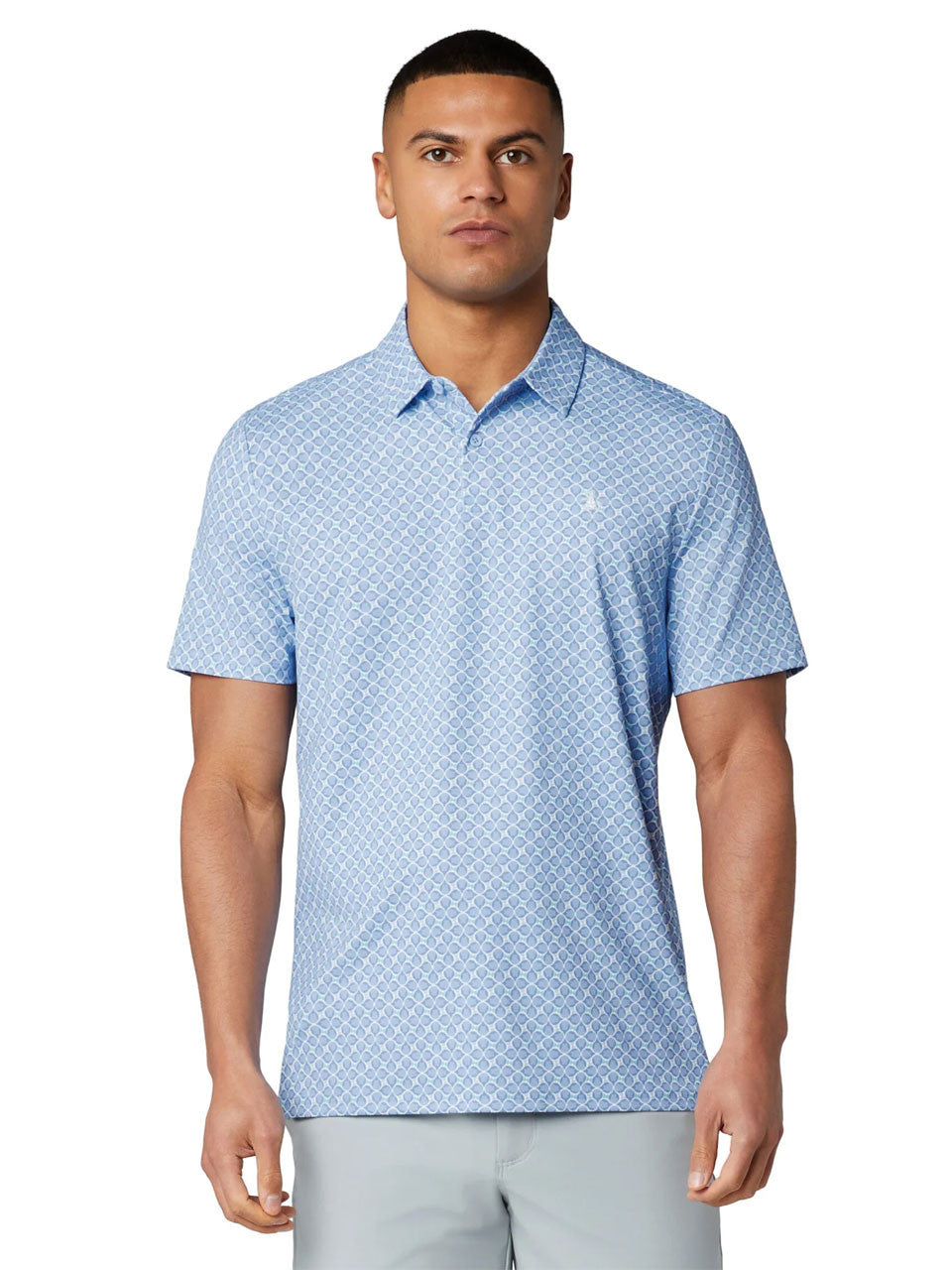 Original Penguin Birdseye View Pete Novelty Polo - Baby Blue Jay
