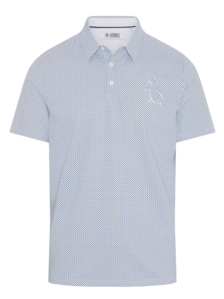 Original Penguin Dimensional "Pete" Tee Twill Polo - Bright White