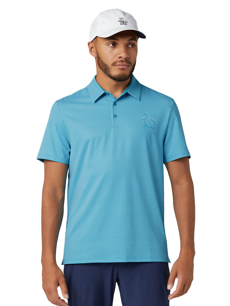 Original Penguin Dimensional "Pete" Tee Twill Polo - Caribbean Sea