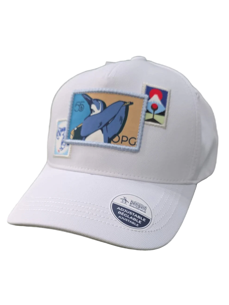 Original Penguin Embellished Traveler Patch Cap - Bright White