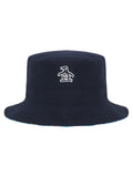 Original Penguin Golf Plaid Reversible Bucket Hat - Black Iris