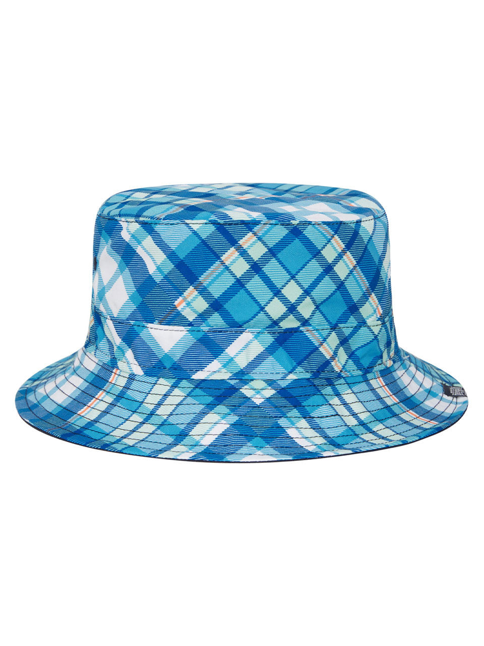 Original Penguin Golf Plaid Reversible Bucket Hat - Black Iris
