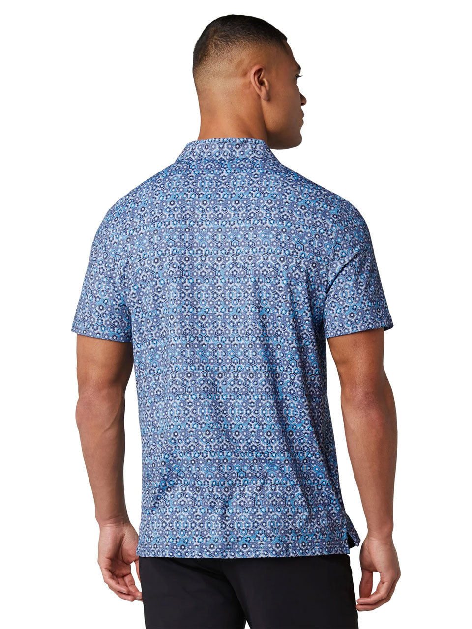 Original Penguin Heritage Framed Floral Polo - Black Iris