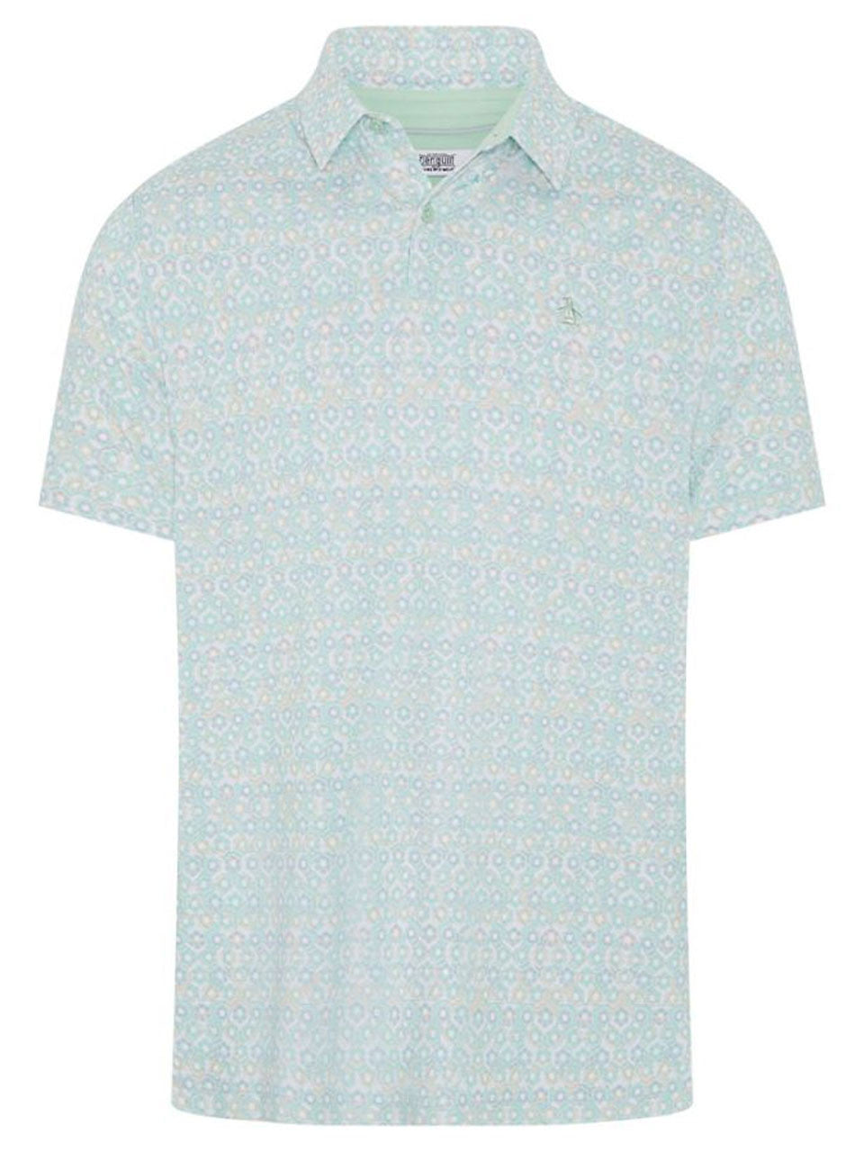 Original Penguin Heritage Framed Floral Polo - Lichen