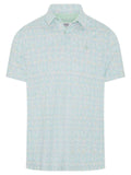 Original Penguin Heritage Framed Floral Polo - Lichen