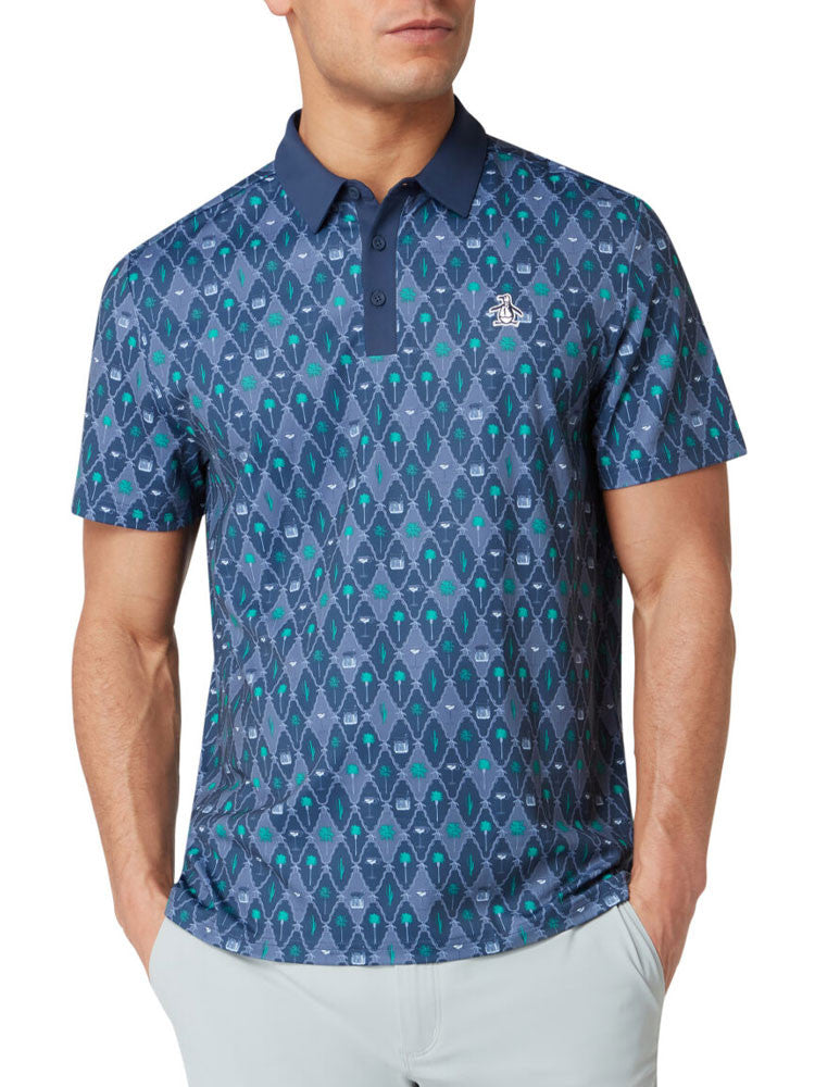 Original Penguin Lattice Cocktail Earl Polo - Black Iris
