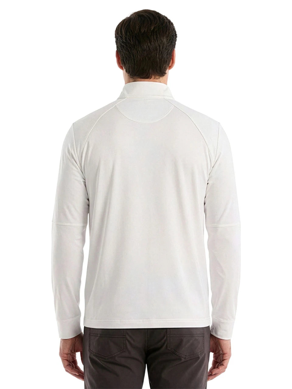 Original Penguin Mixed Media 1/4-Zip Pullover - Bright White