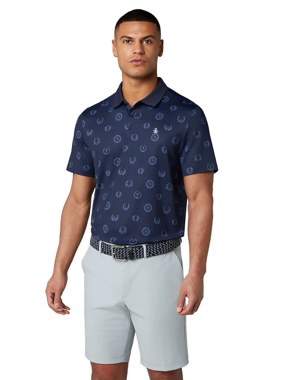Original Penguin Pete In Motion Golf Belt - Black Iris