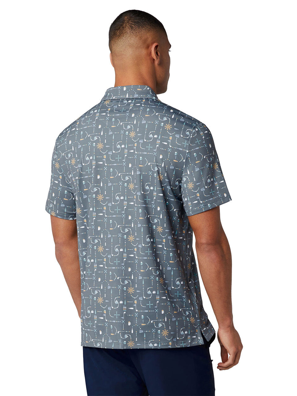 Original Penguin Pete's Beer Pong Geo Polo - Quiet Shade