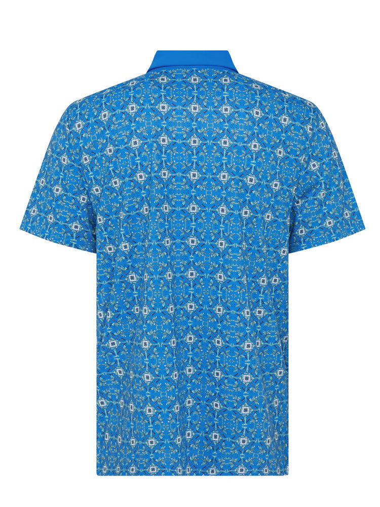 Original Penguin Pete's Cocktail Windowpane Polo - French Blue
