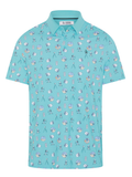 Original Penguin Pete's Range Finder Novelty Polo - Blue Radiance