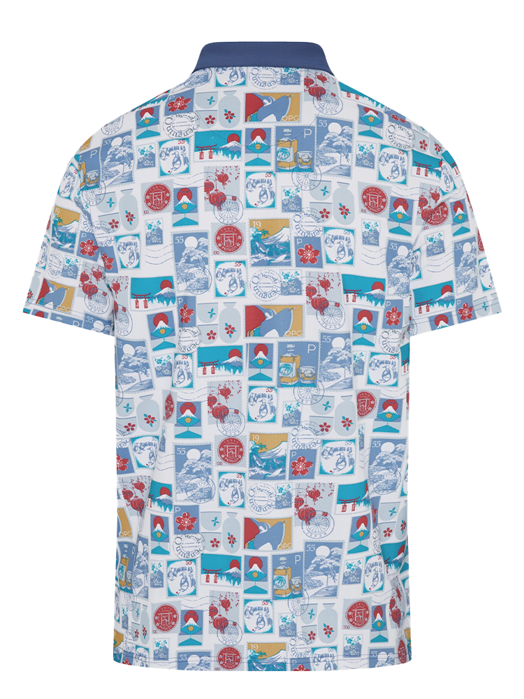 Original Penguin Pete's Stamp Roadmap Polo - Bright White