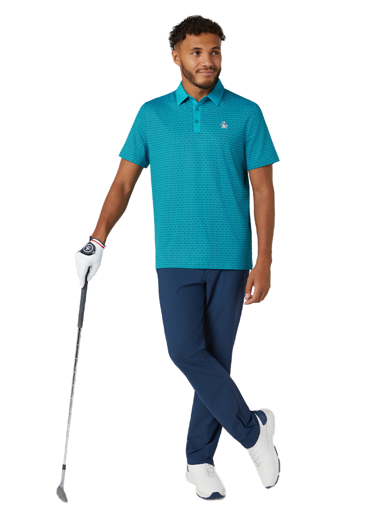 Original Penguin Pete's Tee Time Polo - Caribbean Sea
