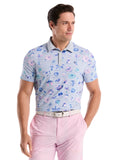 Original Penguin Pete's Watercolour Study Polo - Grey Dawn